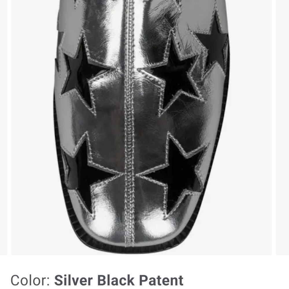New Jeffrey Campbell On Mars Bootie Black silver star rockstar coastal cowgirl - Picture 2 of 6